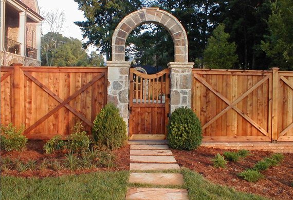 wooden gate